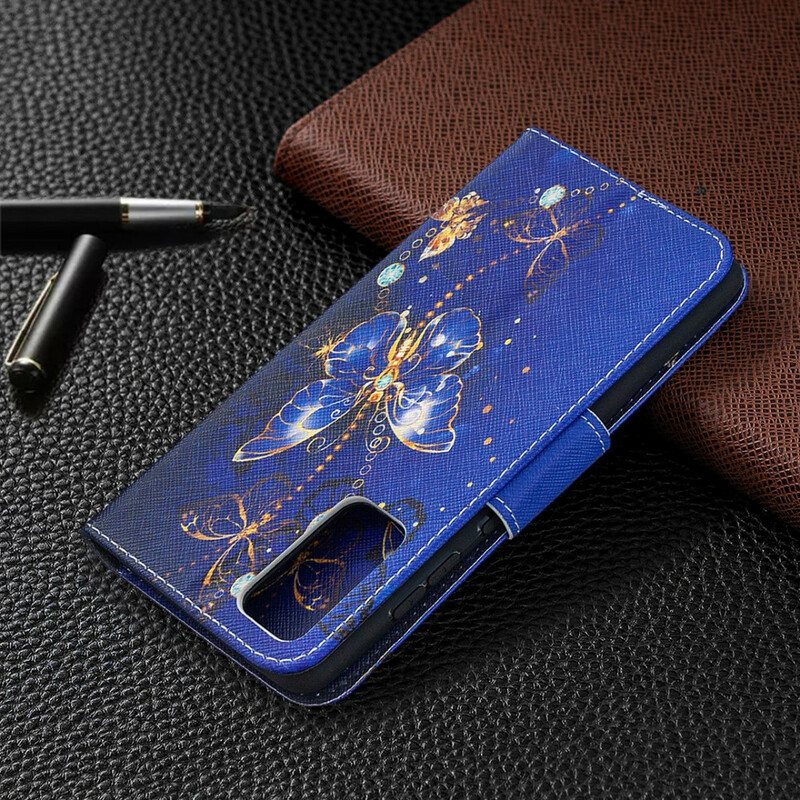 Folio Deksel Til Samsung Galaxy S20 FE Butterflies Kings