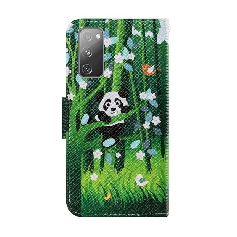 Folio Deksel Til Samsung Galaxy S20 FE Panda Walk