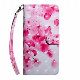 Folio Deksel Til Samsung Galaxy S20 FE Rosa Blomster