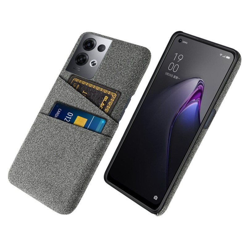 Deksel Til Oppo Reno 8 Pro Kortholder Klut