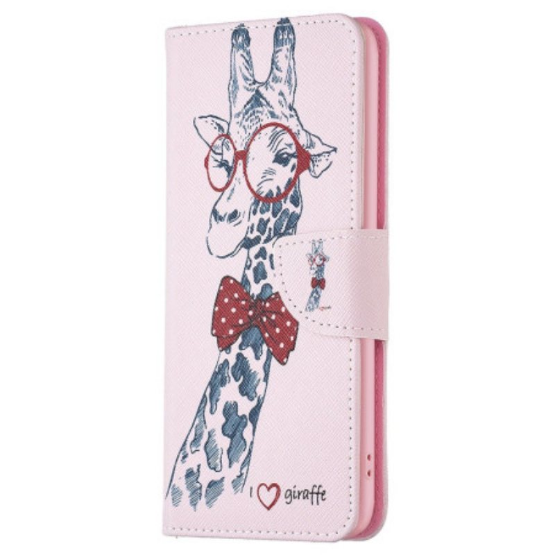 Folio Deksel Oppo A98 5g Intello Giraffe Beskyttelse Deksel