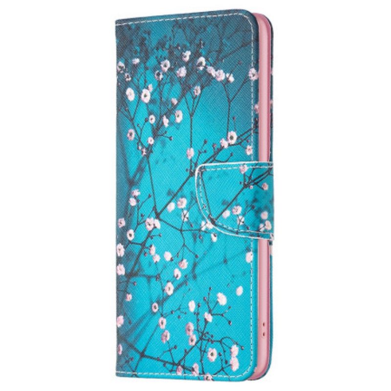 Folio Deksel Oppo A98 5g Plommeblomster