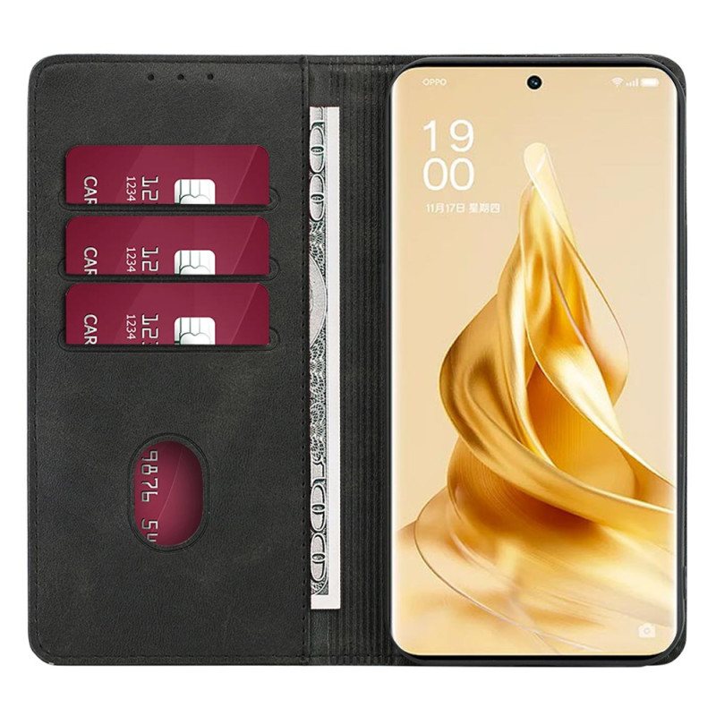 Folio Deksel Oppo A98 5g Retro Overflate Beskyttelse Deksel