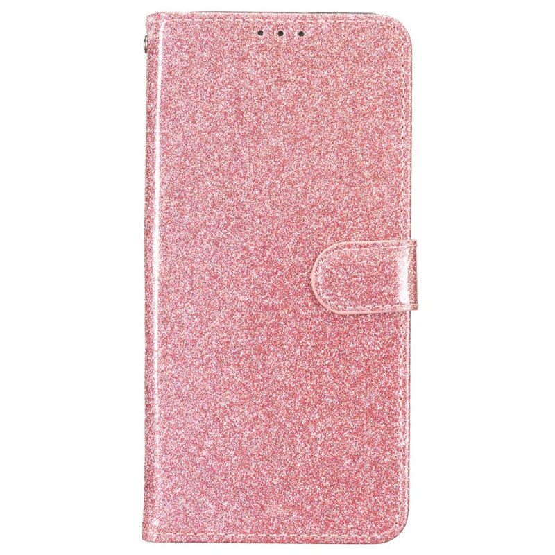 Folio Deksel Oppo A98 5g Strappy Paljetter Beskyttelse Deksel