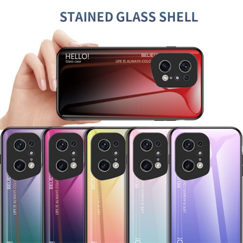 Deksel Til Oppo Find X5 Pro Herdet Glass Hei