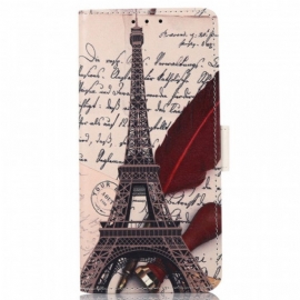 Folio Deksel Til Samsung Galaxy A03 Poetens Eiffeltårn