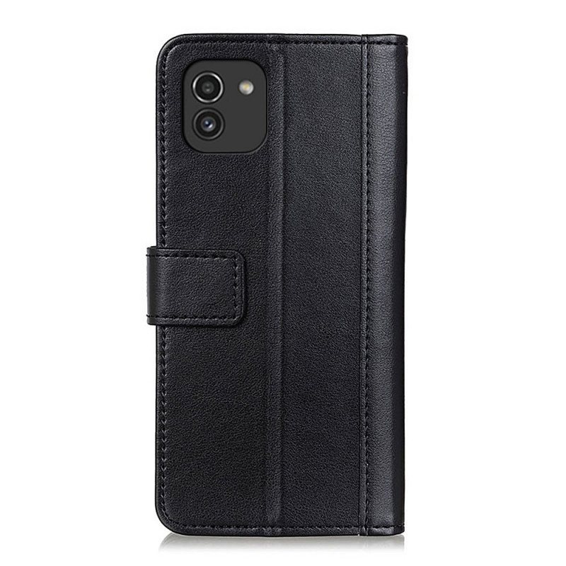 Folio Deksel Til Samsung Galaxy A03 Stil Leather Elegance