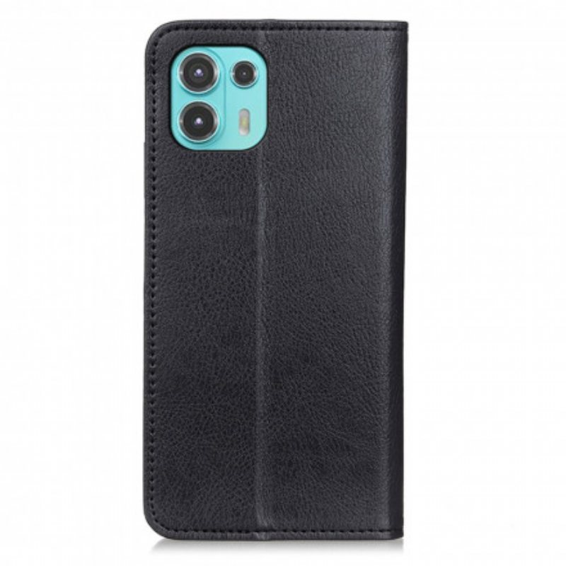 Beskyttelse Deksel Til Motorola Edge 20 Lite Folio Deksel Elegance Split Litchi Leather