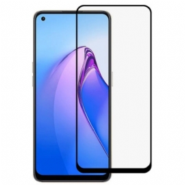 Oppo Reno 8 Skjermbeskytter I Herdet Glass. Svarte Kanter