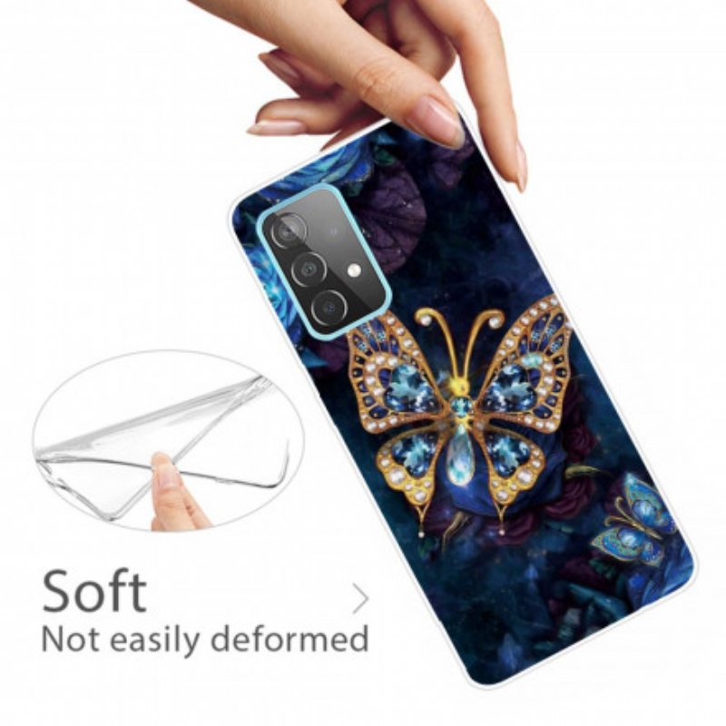 Deksel Til Samsung Galaxy A32 Butterfly Luksus