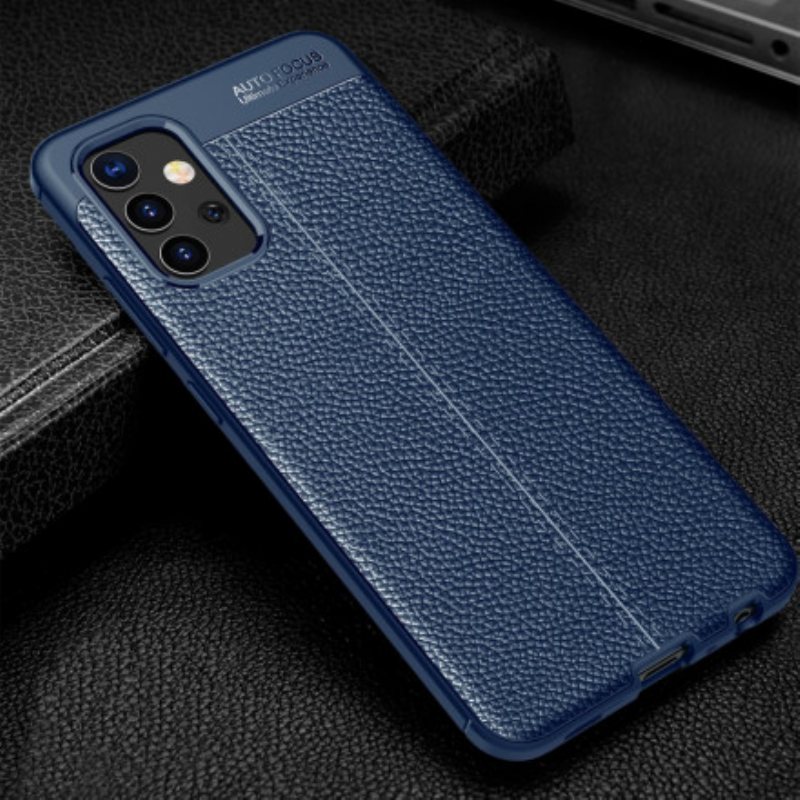 Deksel Til Samsung Galaxy A32 Dobbel Linje Litchi Leather Effect