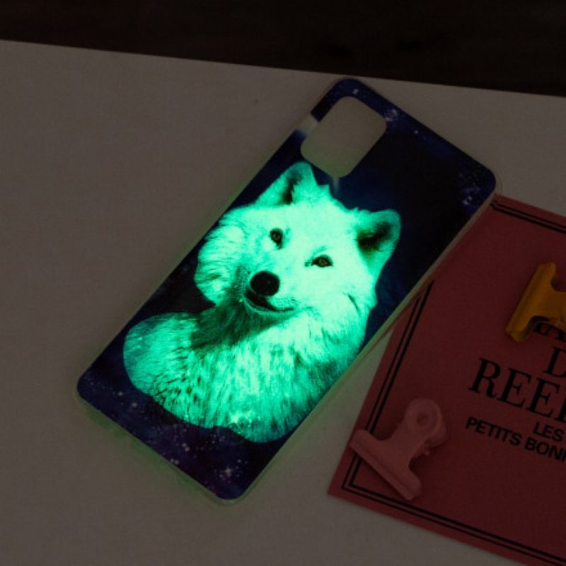 Deksel Til Samsung Galaxy A32 Fluorescerende Wolf-serien