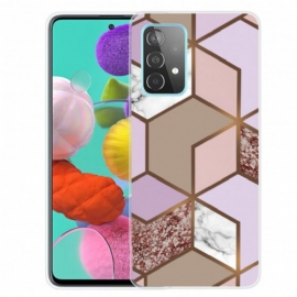 Deksel Til Samsung Galaxy A32 Geometrisk Marmor