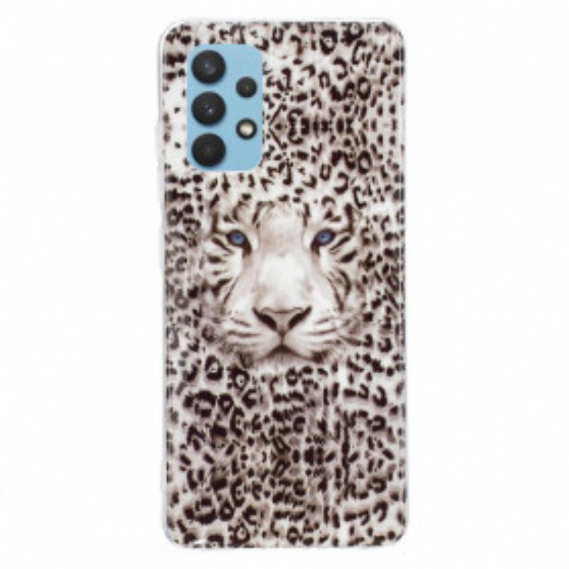 Deksel Til Samsung Galaxy A32 Leopard Fluorescerende