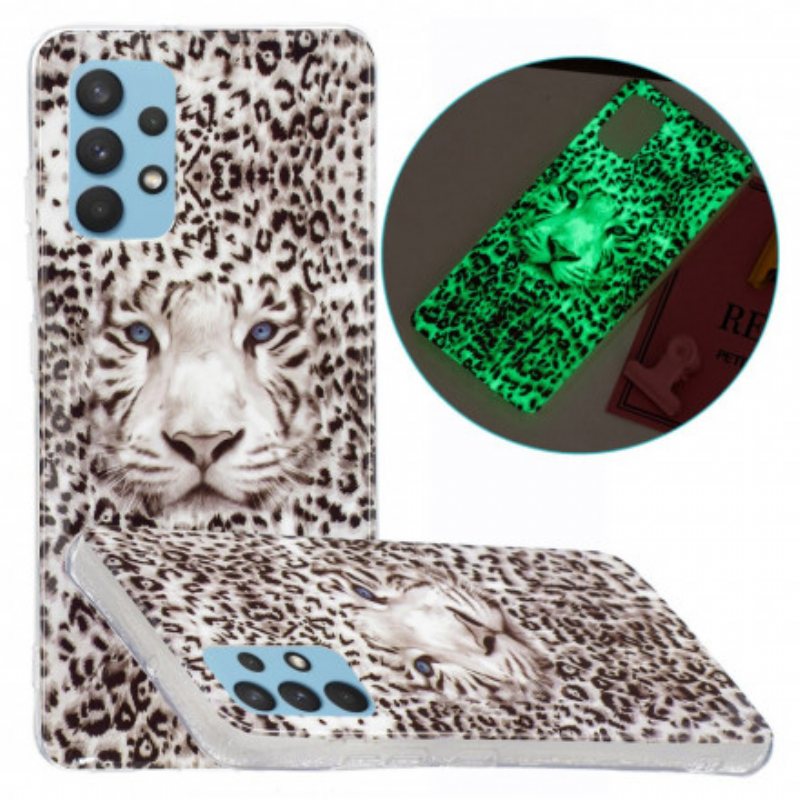 Deksel Til Samsung Galaxy A32 Leopard Fluorescerende