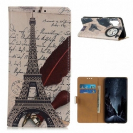 Folio Deksel Til Samsung Galaxy A32 Poetens Eiffeltårn