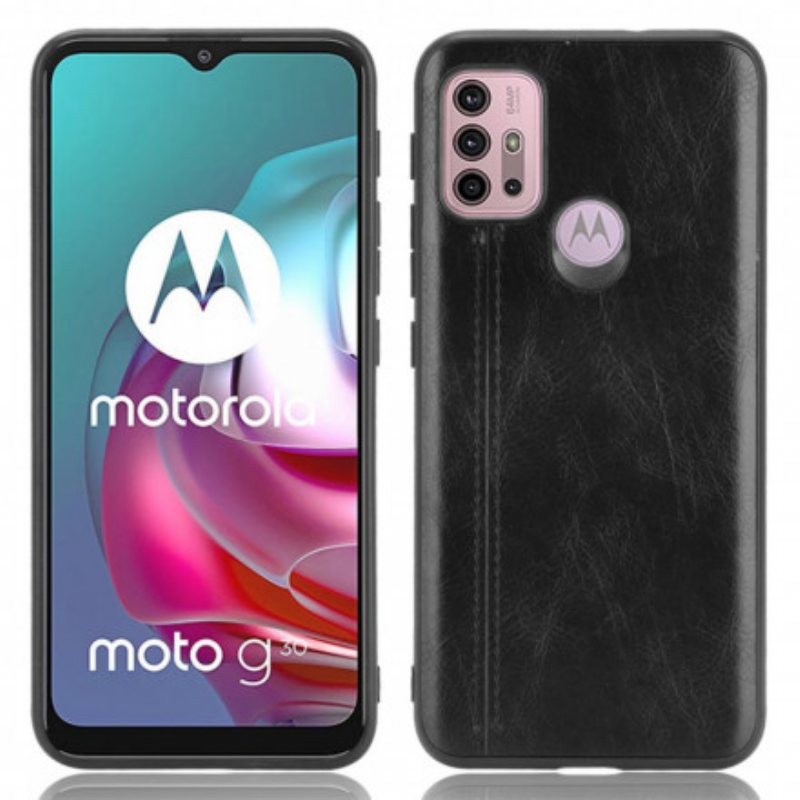 Deksel Til Moto G30 / G10 Couture Skinneffekt