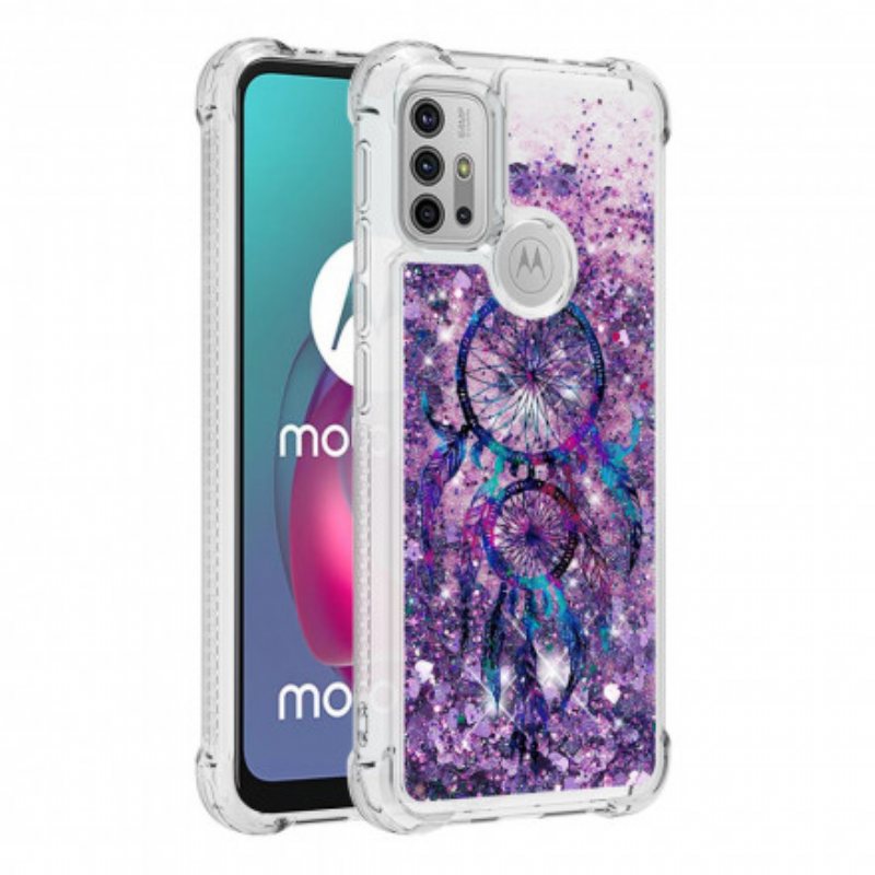 Deksel Til Moto G30 / G10 Glitter Drømmefanger