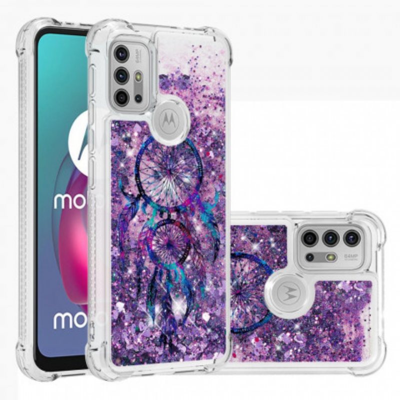 Deksel Til Moto G30 / G10 Glitter Drømmefanger