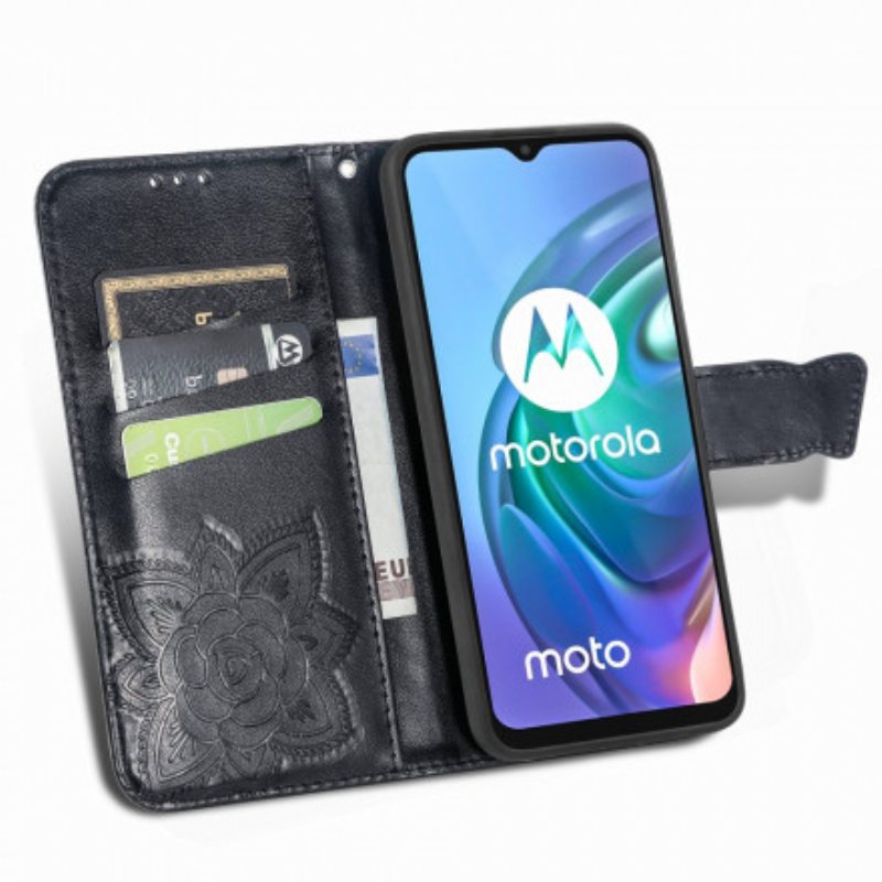 Folio Deksel Til Moto G30 / G10 Halv Sommerfugl