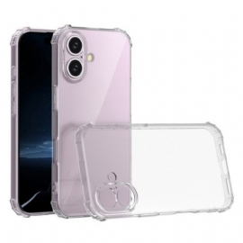 Deksel iPhone 16 Transparent Forsterket Beskyttelse Deksel