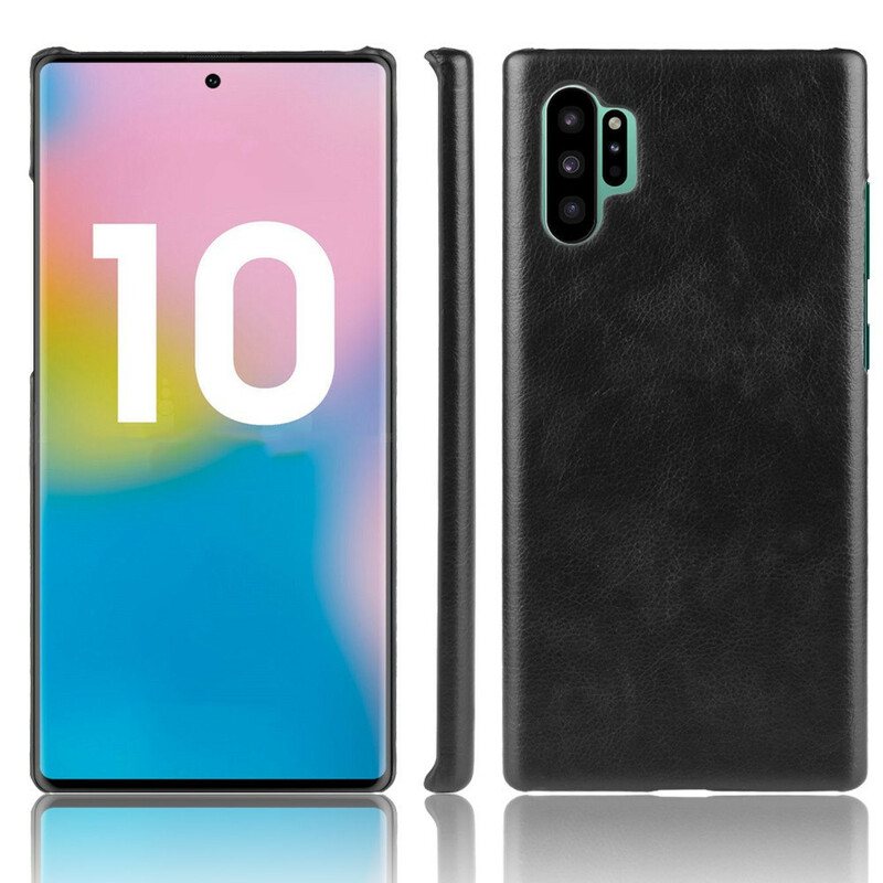 Deksel Til Samsung Galaxy Note 10 Plus Klassisk Litchi-skinneffekt