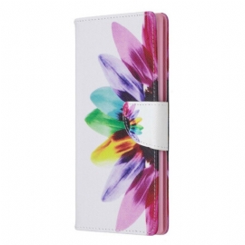 Folio Deksel Til Samsung Galaxy Note 10 Plus Akvarell Blomst