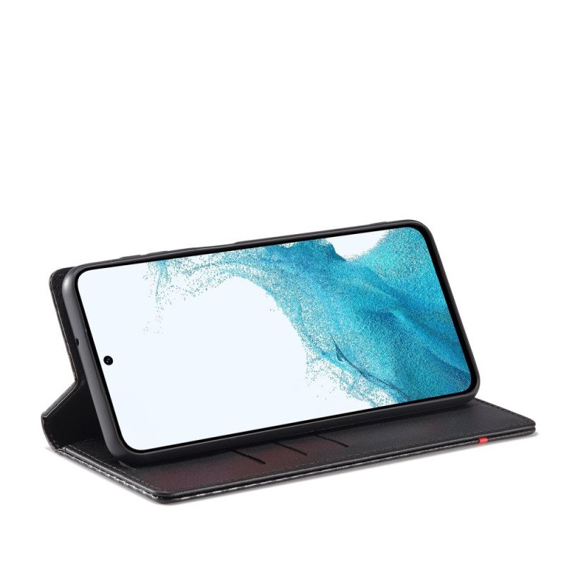 Folio Deksel Lær Samsung Galaxy A55 5g Mobildeksel Karbonfiber Lc.imeeke