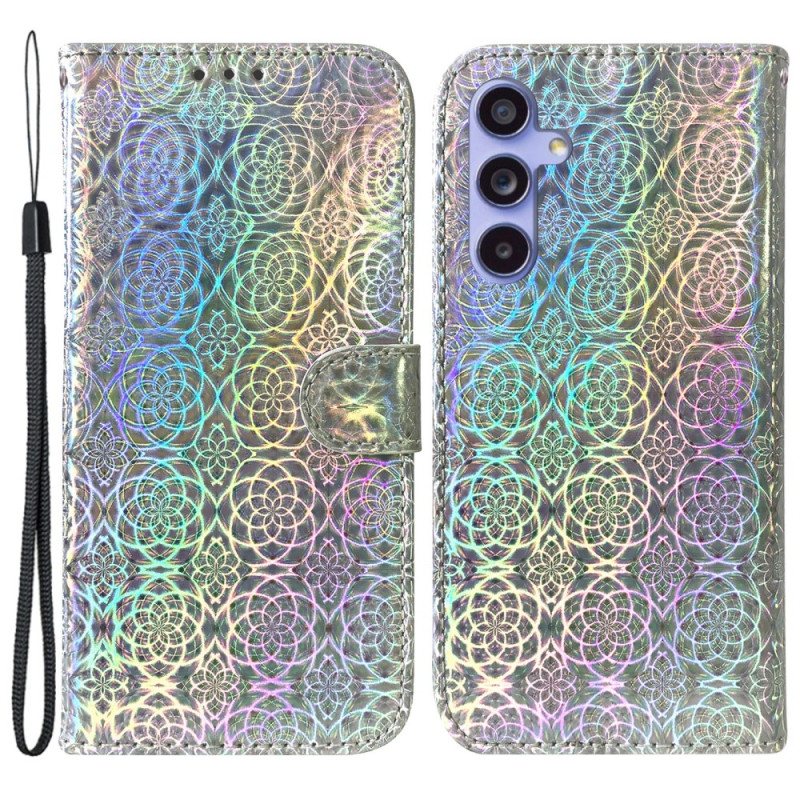 Folio Deksel Til Samsung Galaxy A55 5g Strappy Disco Style