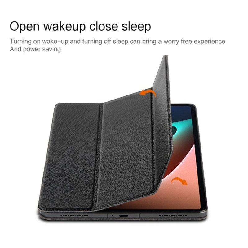 Case Til Xiaomi Pad 5 Wake I Ekte Skinn