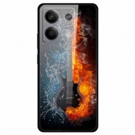 Deksel Til Xiaomi Redmi Note 13 5g Herdet Glassgitar Av Is Og Ild