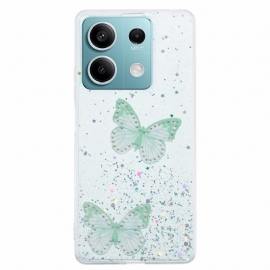 Deksel Til Xiaomi Redmi Note 13 5g Sommerfuglglitter