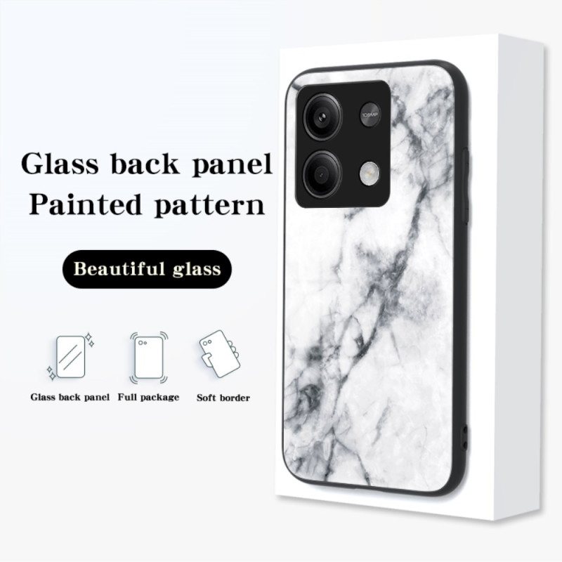 Deksel Xiaomi Redmi Note 13 5g Marmor Herdet Glass