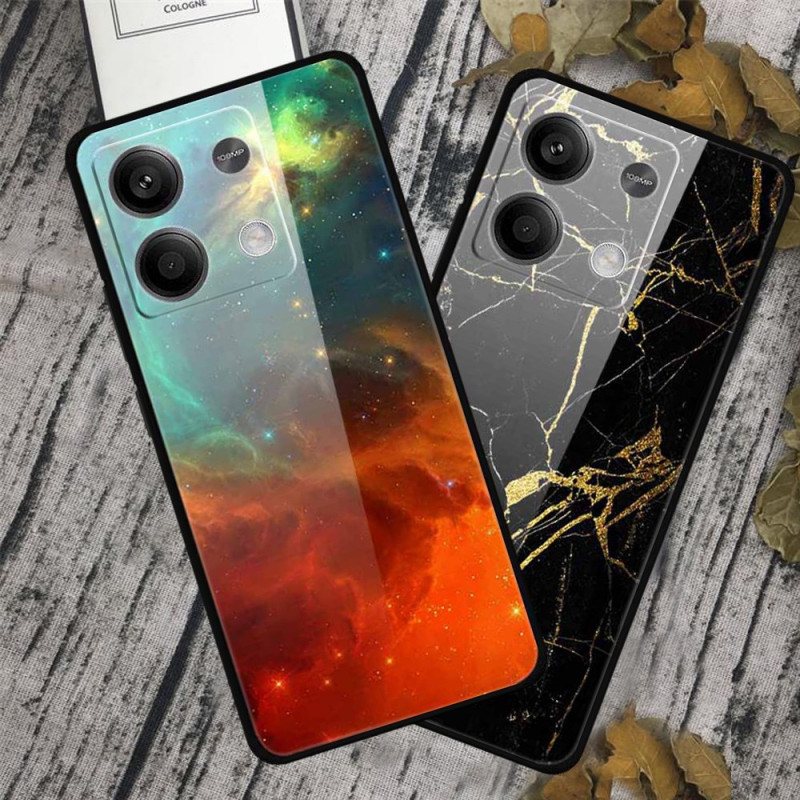 Deksel Xiaomi Redmi Note 13 5g Mobildeksel Fargerik Nebula Herdet Glass