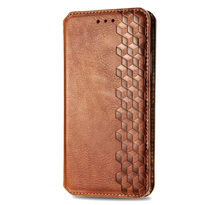 Folio Deksel Lær Xiaomi Redmi Note 13 5g Mobildeksel Vintage Leather Effect Diamonds