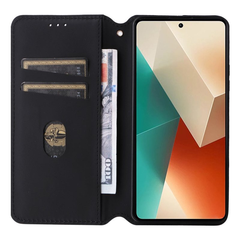 Folio Deksel Xiaomi Redmi Note 13 5g 3d-kuber Beskyttelse Deksel