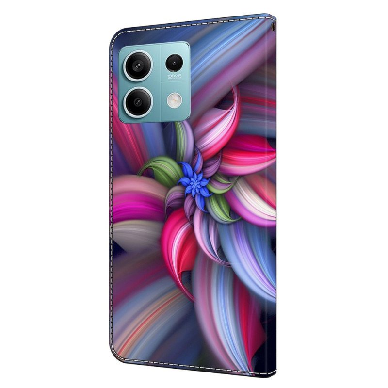 Folio Deksel Xiaomi Redmi Note 13 5g Fargerike Blomster