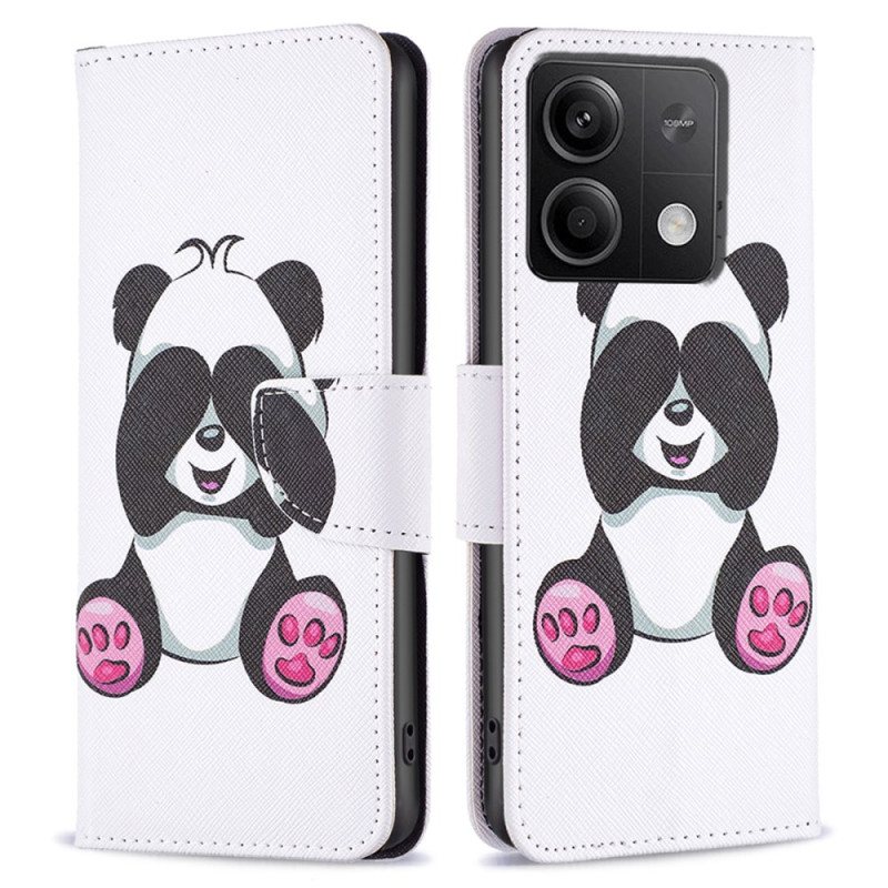 Folio Deksel Xiaomi Redmi Note 13 5g Lille Panda Beskyttelse Deksel