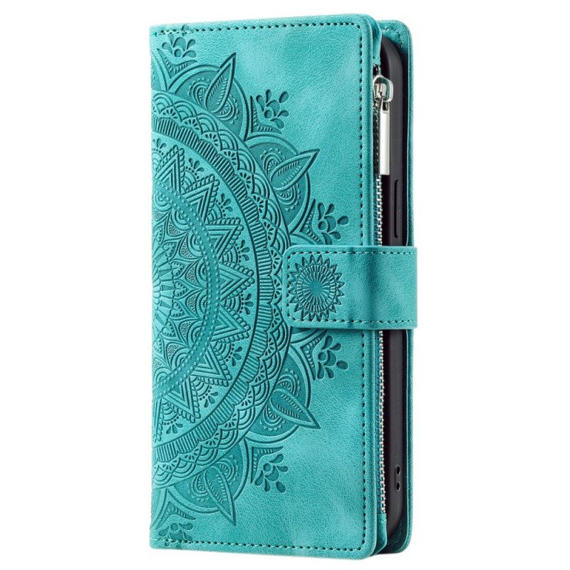 Folio Deksel Xiaomi Redmi Note 13 5g Mandala Skinneffektlommebok Med Stropp