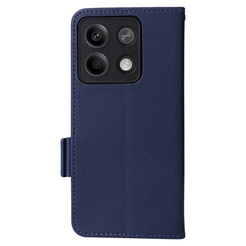 Folio Deksel Xiaomi Redmi Note 13 5g Med Stropplommebok