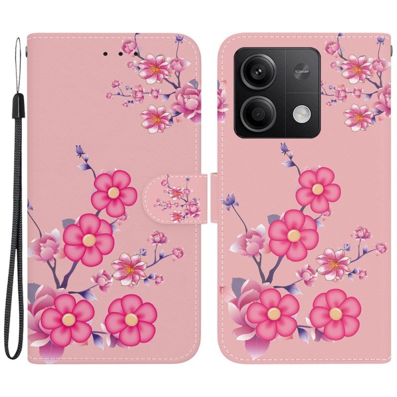 Folio Deksel Xiaomi Redmi Note 13 5g Sakura Stropp