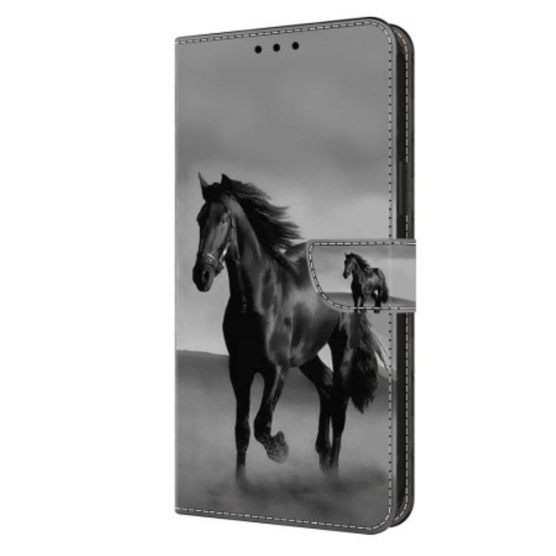 Folio Deksel Xiaomi Redmi Note 13 5g Svart Hest