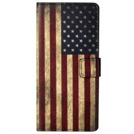 Folio Deksel Xiaomi Redmi Note 13 5g Vintage Amerikansk Flagg Beskyttelse Deksel