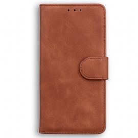 Lærdeksel Folio Deksel Xiaomi Redmi Note 13 5g Synlige Sømmer