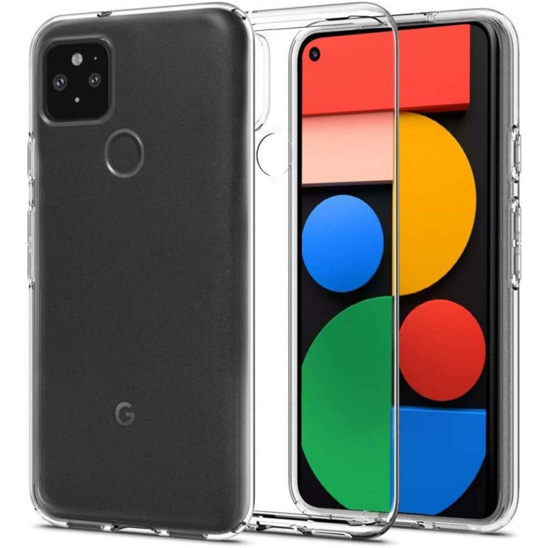 Deksel Til Google Pixel 5 Gjennomsiktig Krystallklar