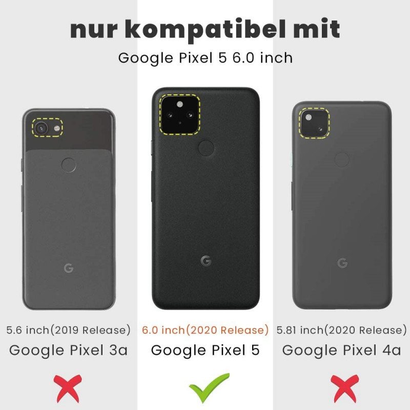 Deksel Til Google Pixel 5 Gjennomsiktig Krystallklar