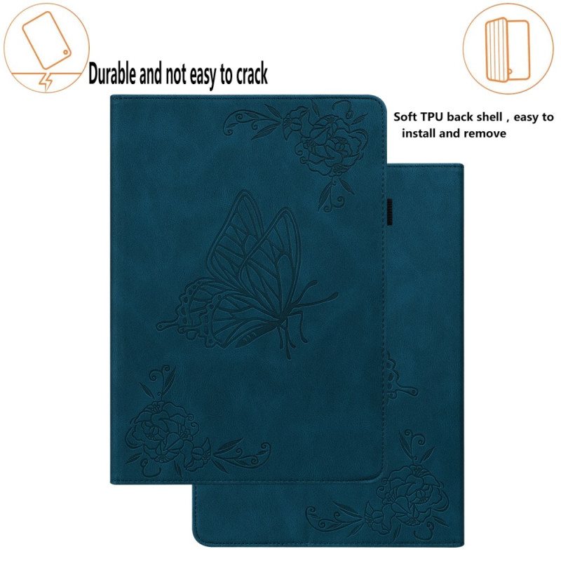 Case Etui Samsung Galaxy Tab S9 Plus Mobildeksel Sommerfugl