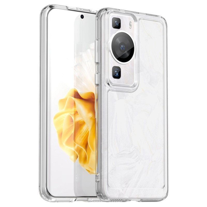 Deksel Til Huawei P60 Pro Transparent Candy Series