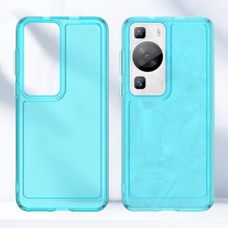 Deksel Til Huawei P60 Pro Transparent Candy Series