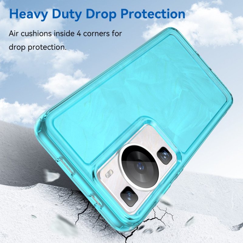 Deksel Til Huawei P60 Pro Transparent Candy Series